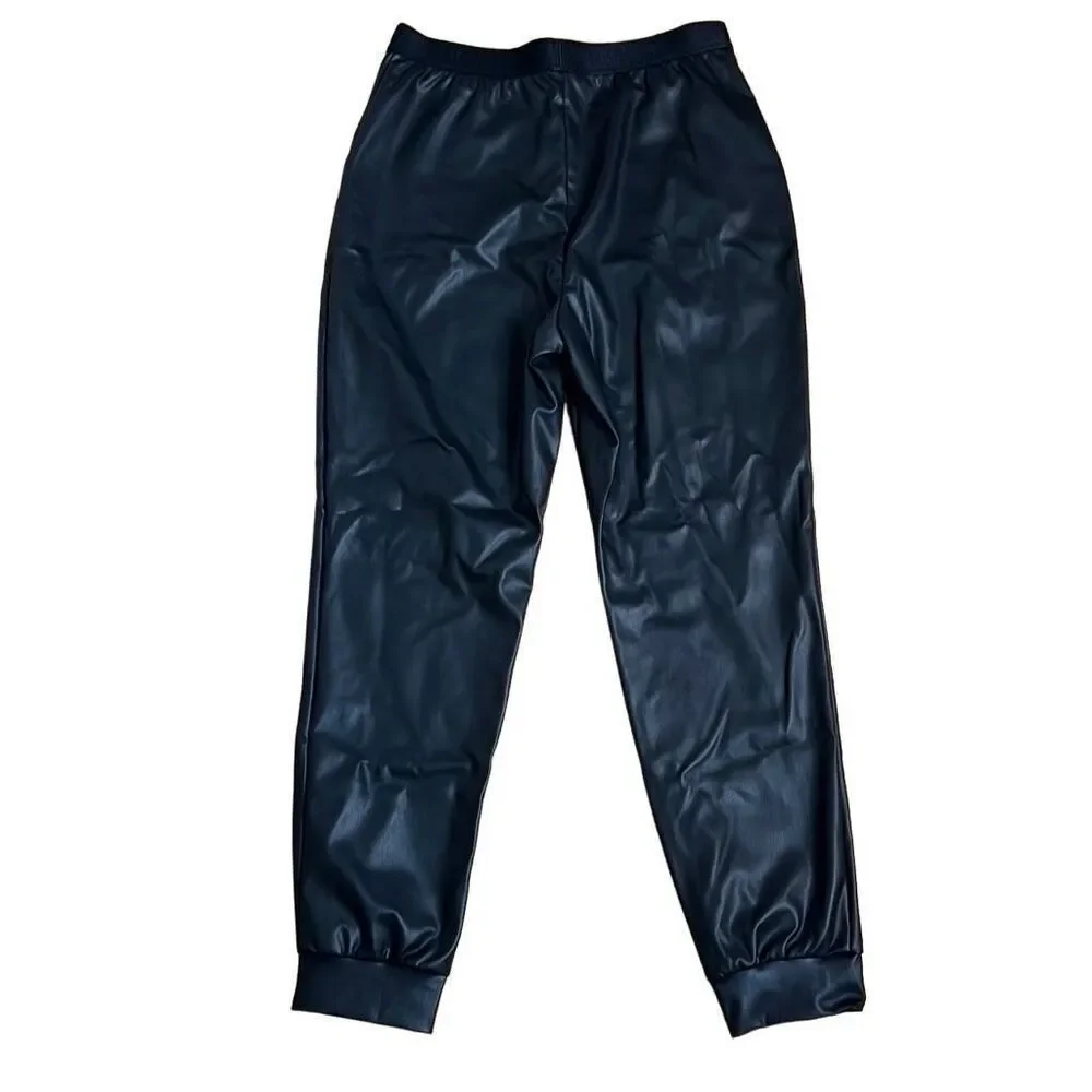NWT Wolford Vegan Leather Trouser Pants Black XS